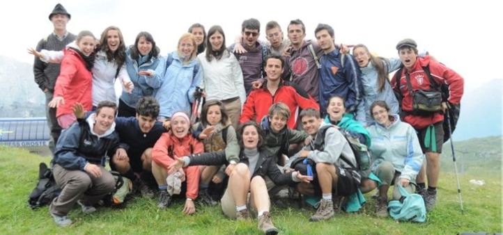 Un gruppo della Comunità in montagna
