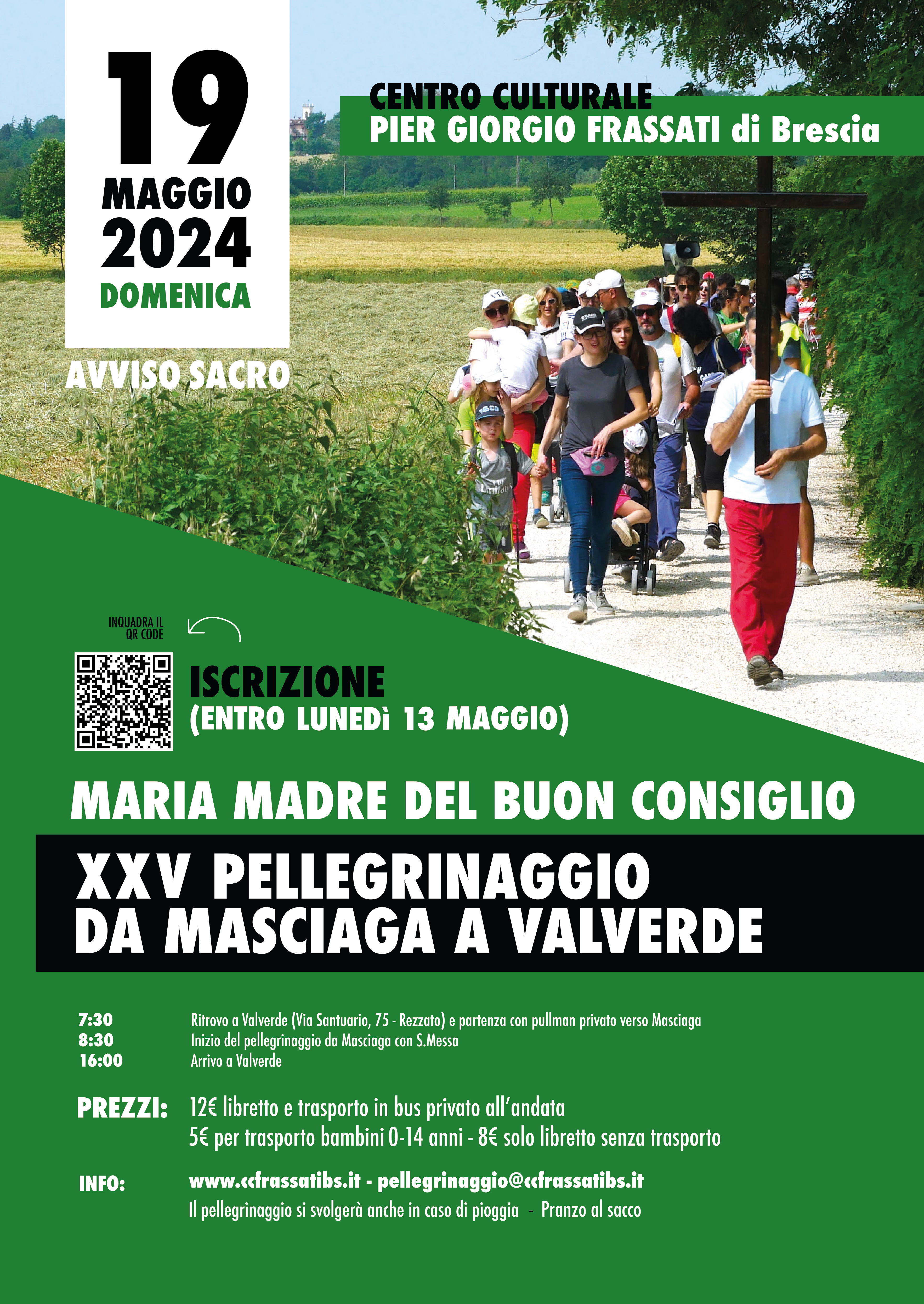 XXV PELLEGRINAGGIO – MADRE DEL BUON CONSIGLIO